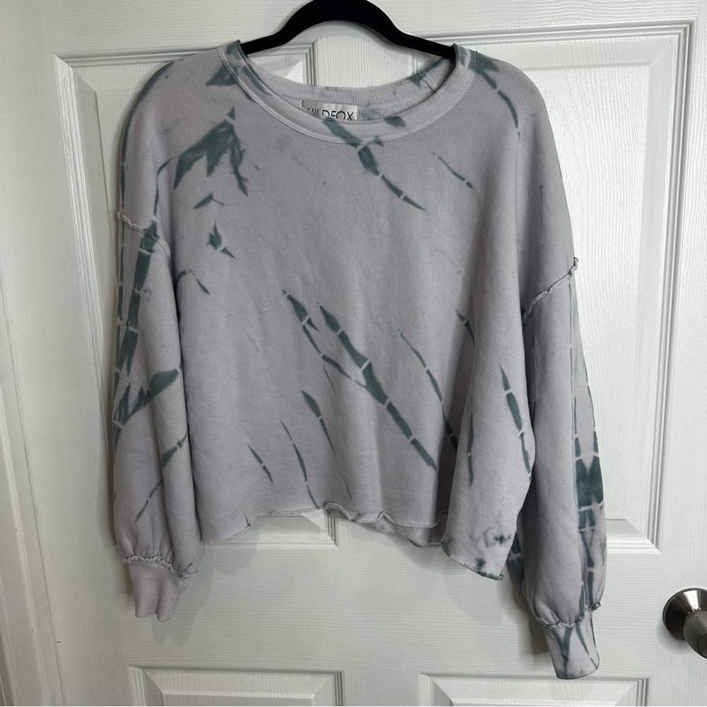 Wildfox Olivia Tie-Dye Sweatshirt oversized lightweight cozy small - Picture 4 of 12